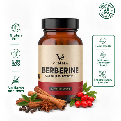 Berberine 5250mg with Ceylon Cinnamon & Black Pepper